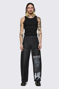 Black Friday - Fealty Graphic Jeans - black