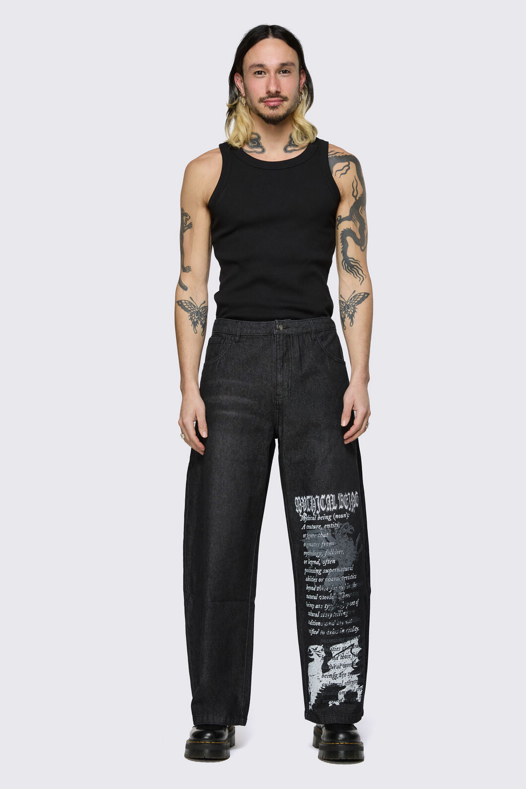 Black Friday - Fealty Graphic Jeans - black