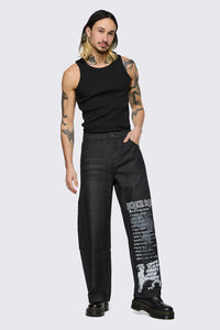 Black Friday - Fealty Graphic Jeans - black