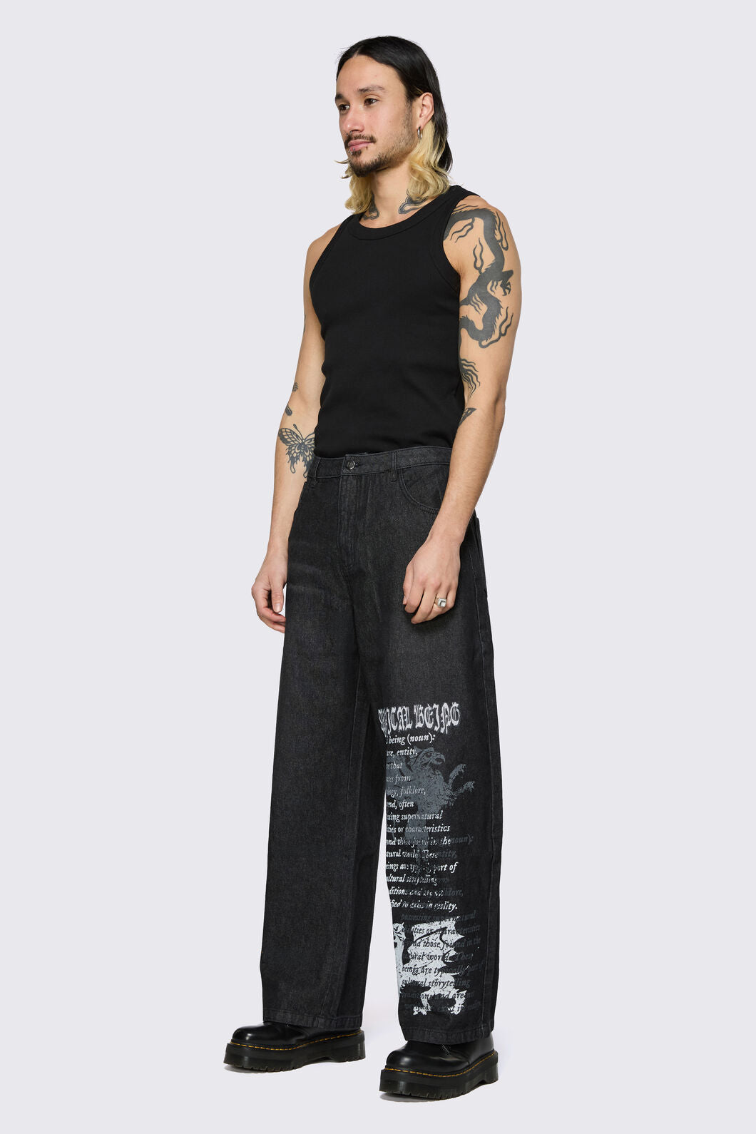 Black Friday - Fealty Graphic Jeans - black