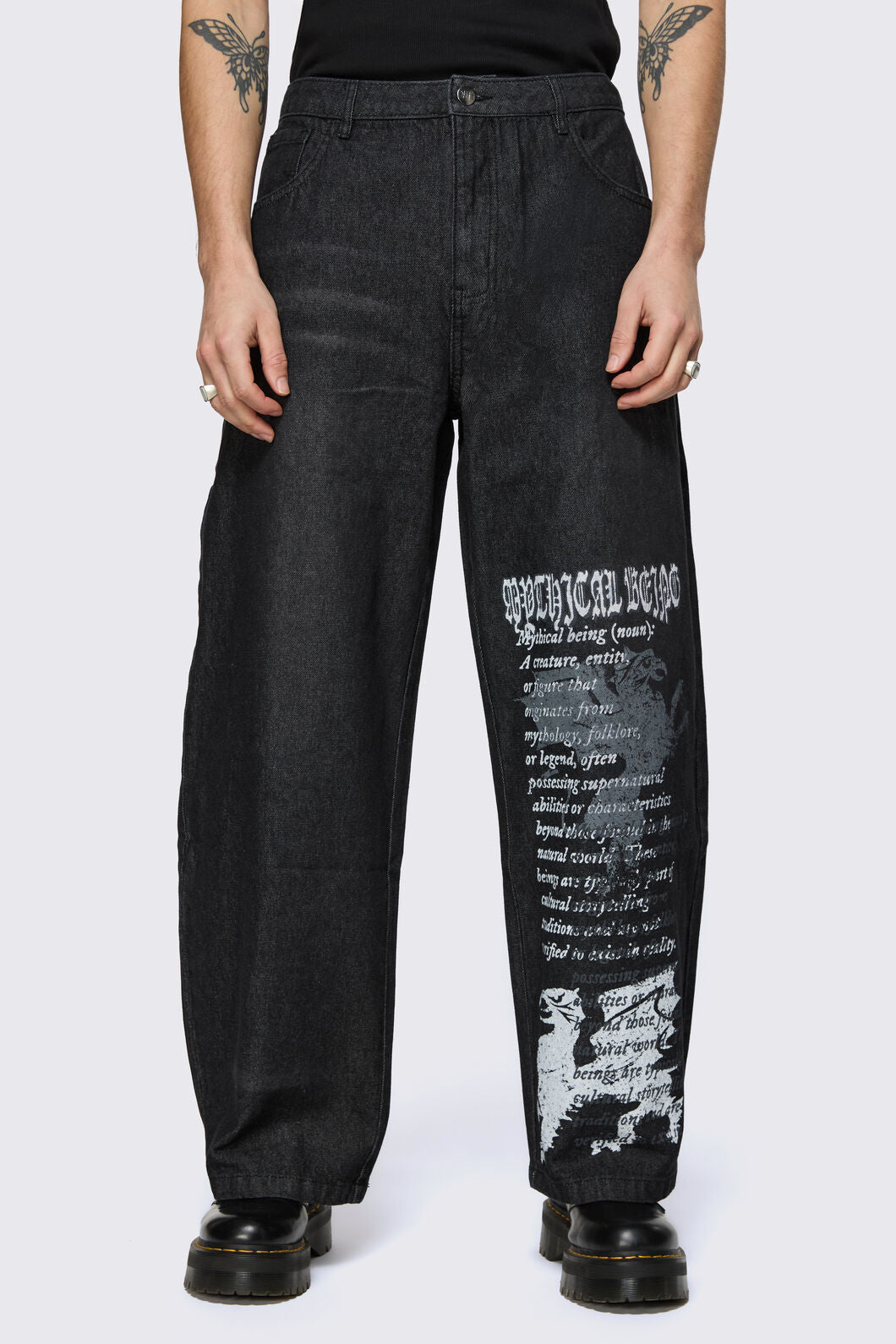 Black Friday - Fealty Graphic Jeans - black