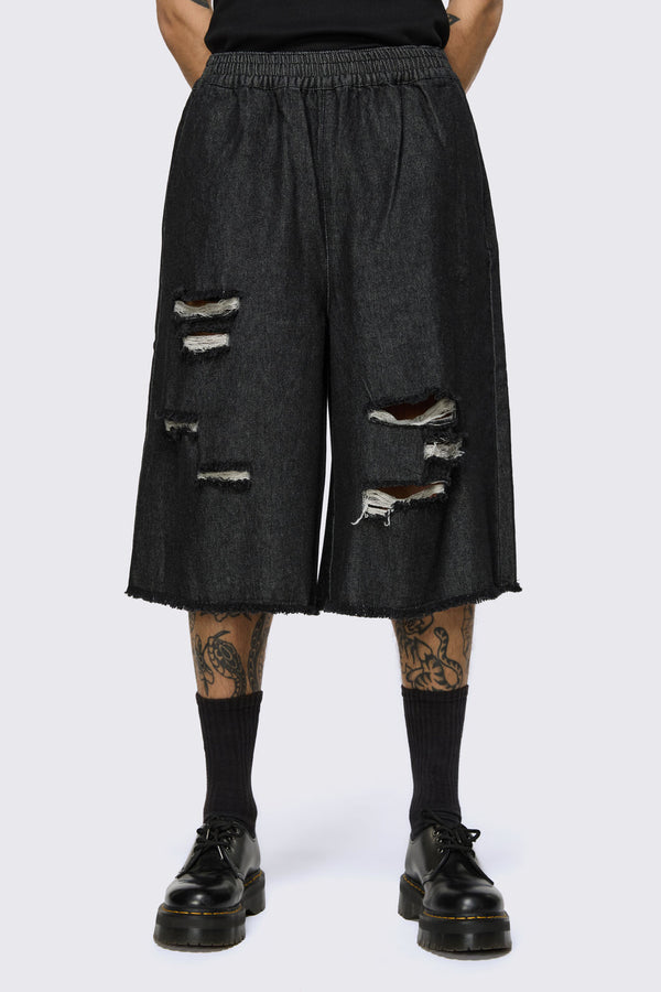 Black Friday - Hot Issue Denim Jorts - black