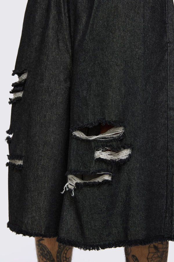 Black Friday - Hot Issue Denim Jorts - black