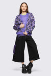Black Friday - Stuck In Your Head Tartan Cardi - purple
