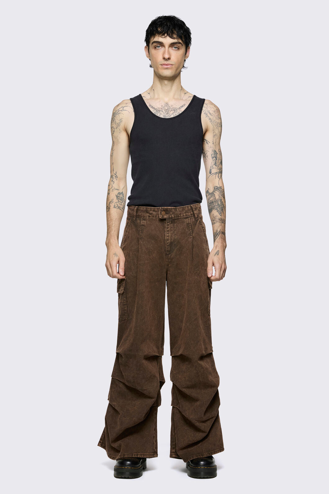 Black Friday - Behind The Blinds Baggy Cargo - brown