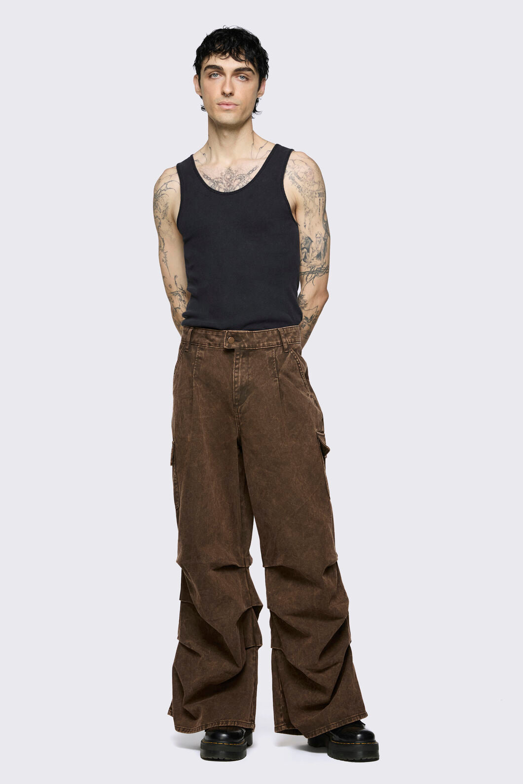 Black Friday - Behind The Blinds Baggy Cargo - brown