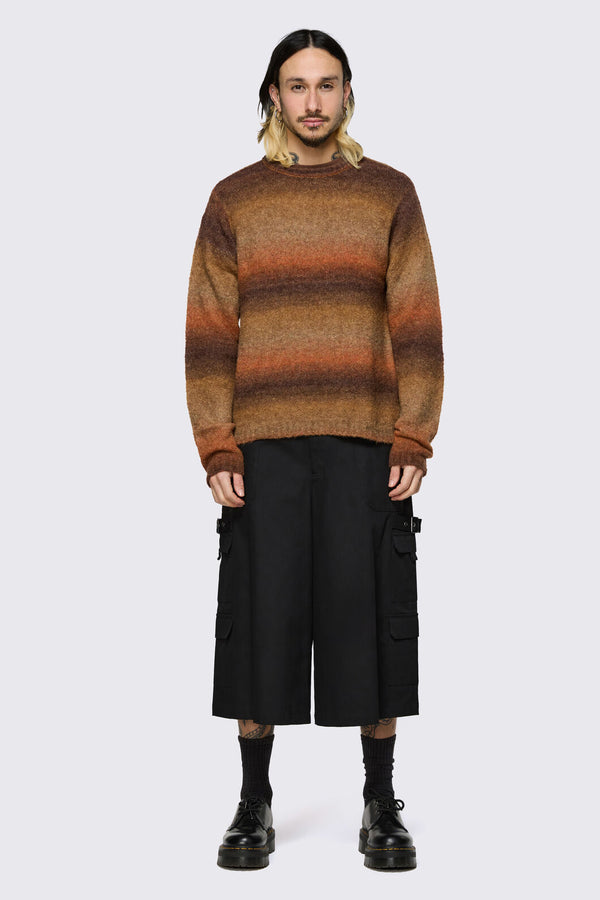 Black Friday - Low Whisper Gradient Knit - brown