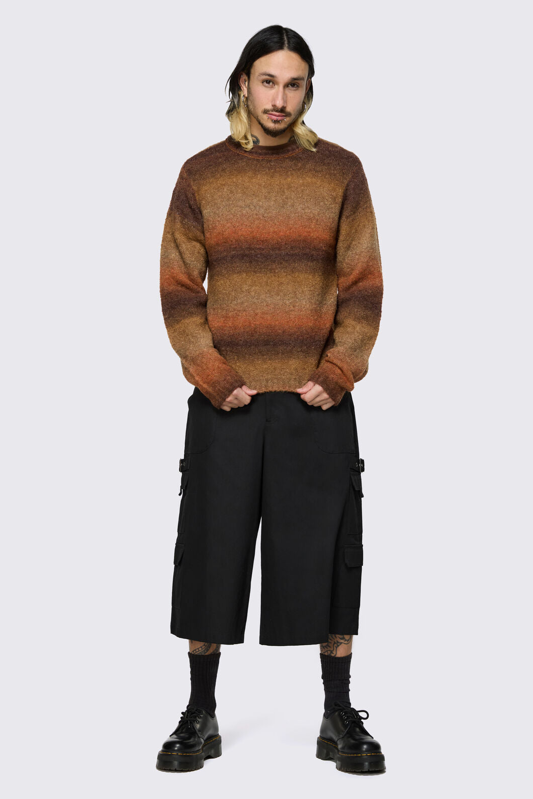 Black Friday - Low Whisper Gradient Knit - brown