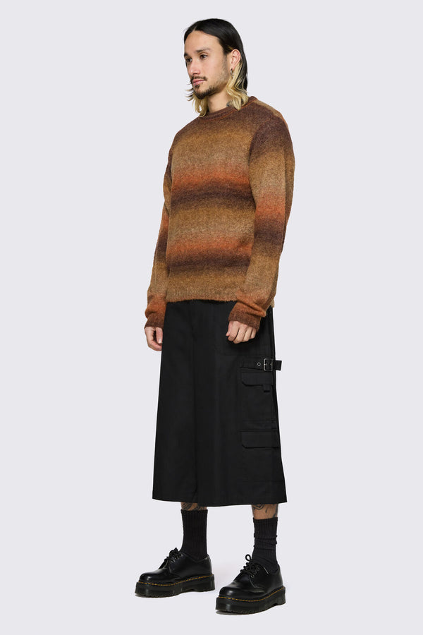 Black Friday - Low Whisper Gradient Knit - brown