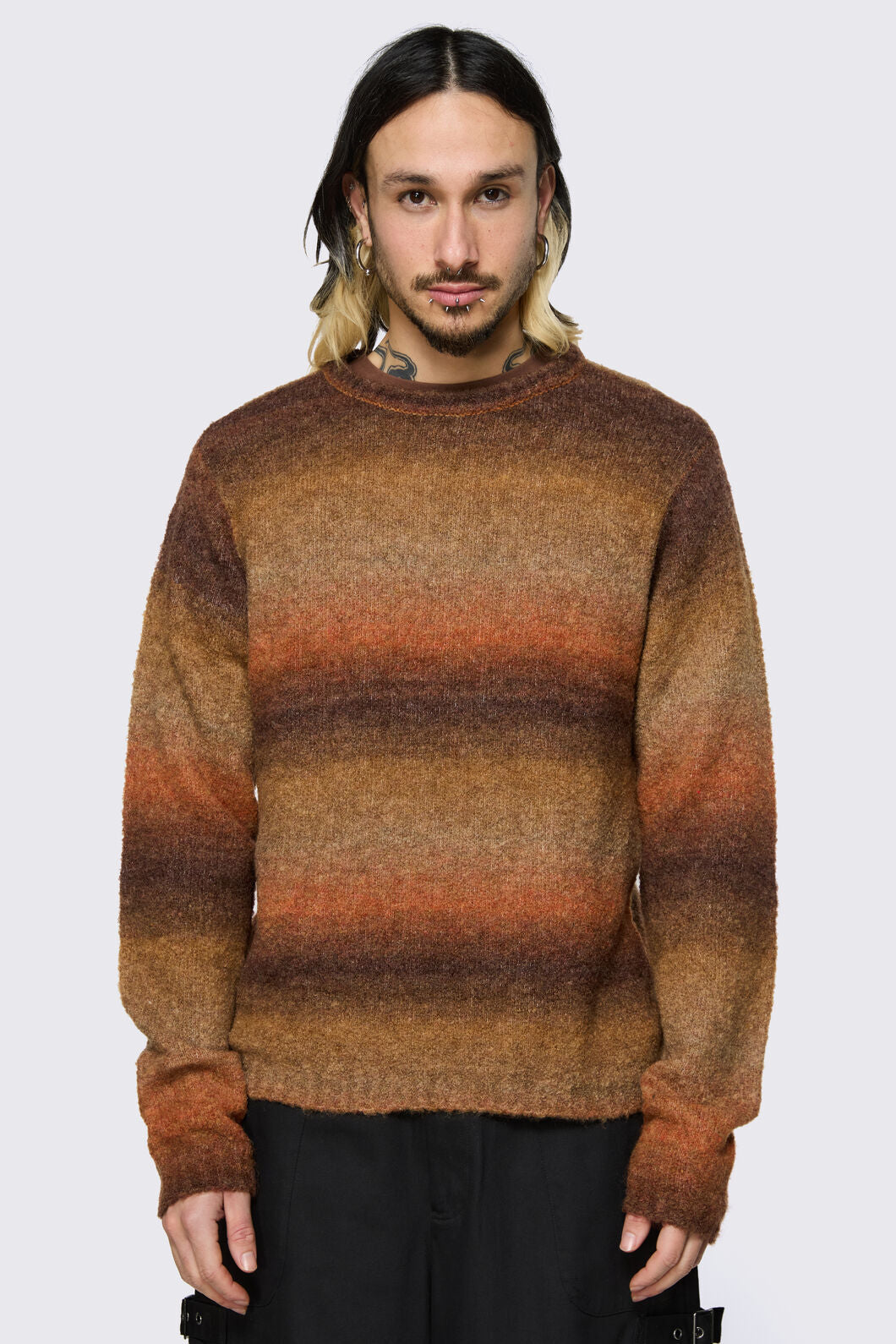 Black Friday - Low Whisper Gradient Knit - brown