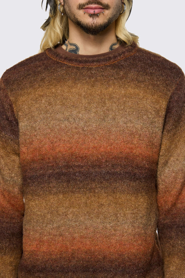 Black Friday - Low Whisper Gradient Knit - brown