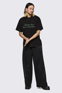 Black Friday - Bloom Flock Tee - black
