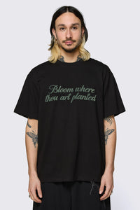 Black Friday - Bloom Flock Tee - black