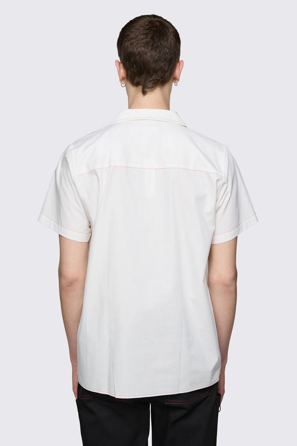 Black Friday - Trad Emo Relaxed Pocket Shirt - white