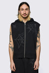 Black Friday - Webbed Diamante Zip Up - black
