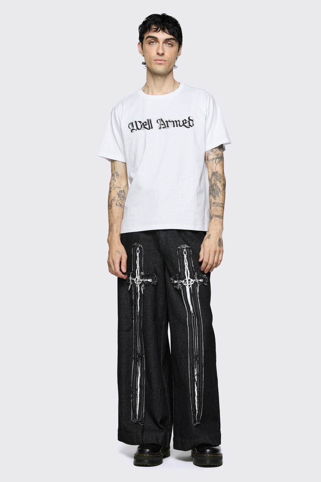 Black Friday - Well Armed Tee - white