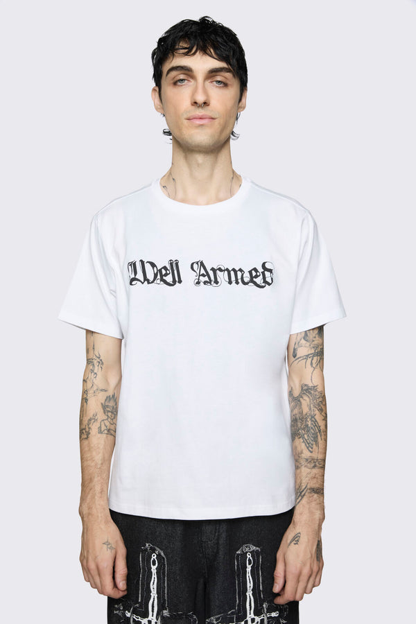 Black Friday - Well Armed Tee - white