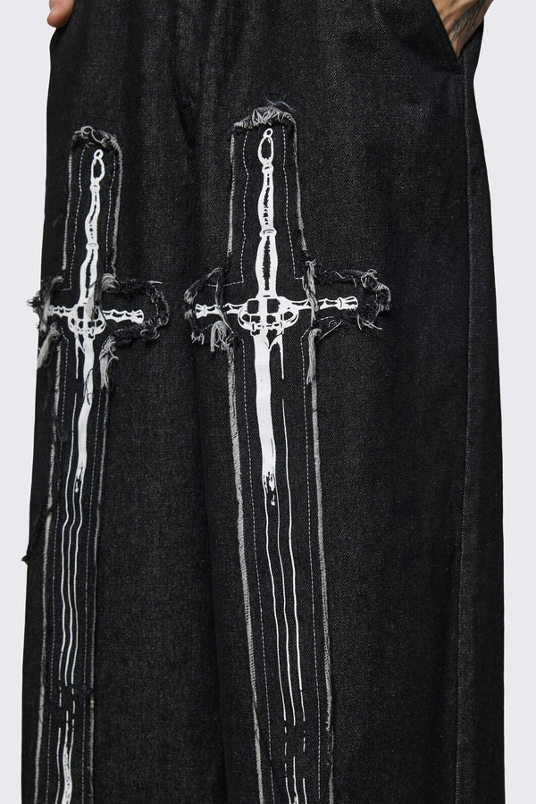Black Friday - Lance Distressed Jeans - black