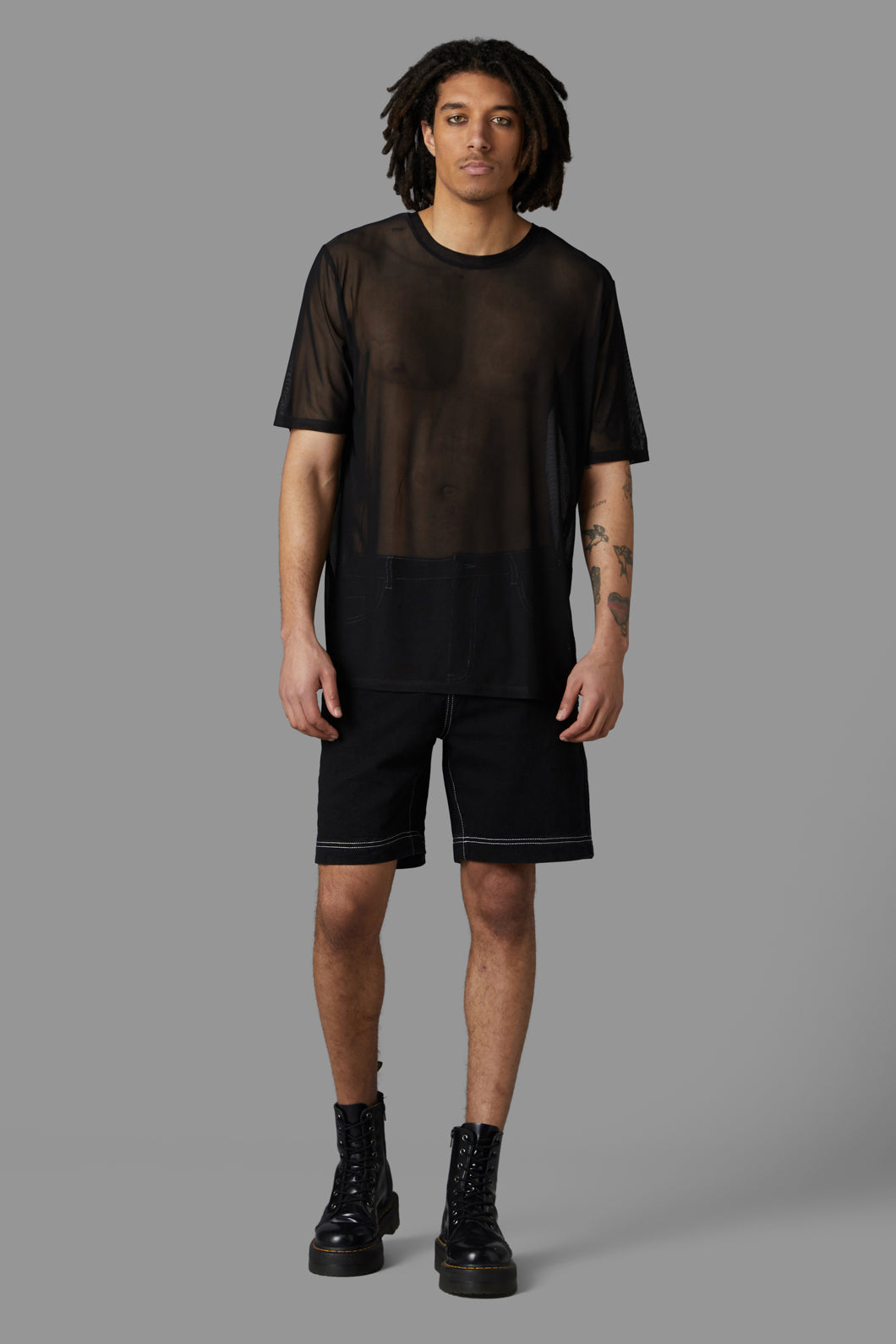 Black Friday - Fishnet Mesh Top - black