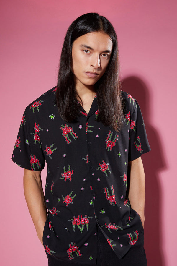 Black Friday - Cheeky Cherries SS Shirt - black