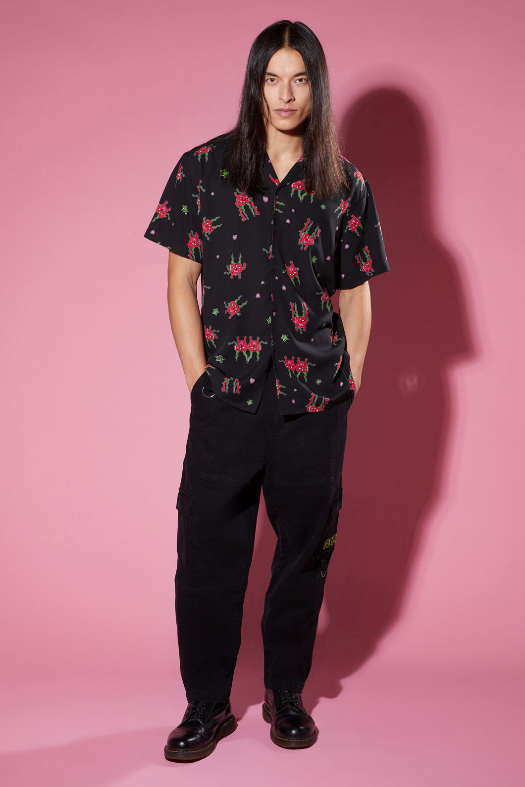 Black Friday - Cheeky Cherries SS Shirt - black
