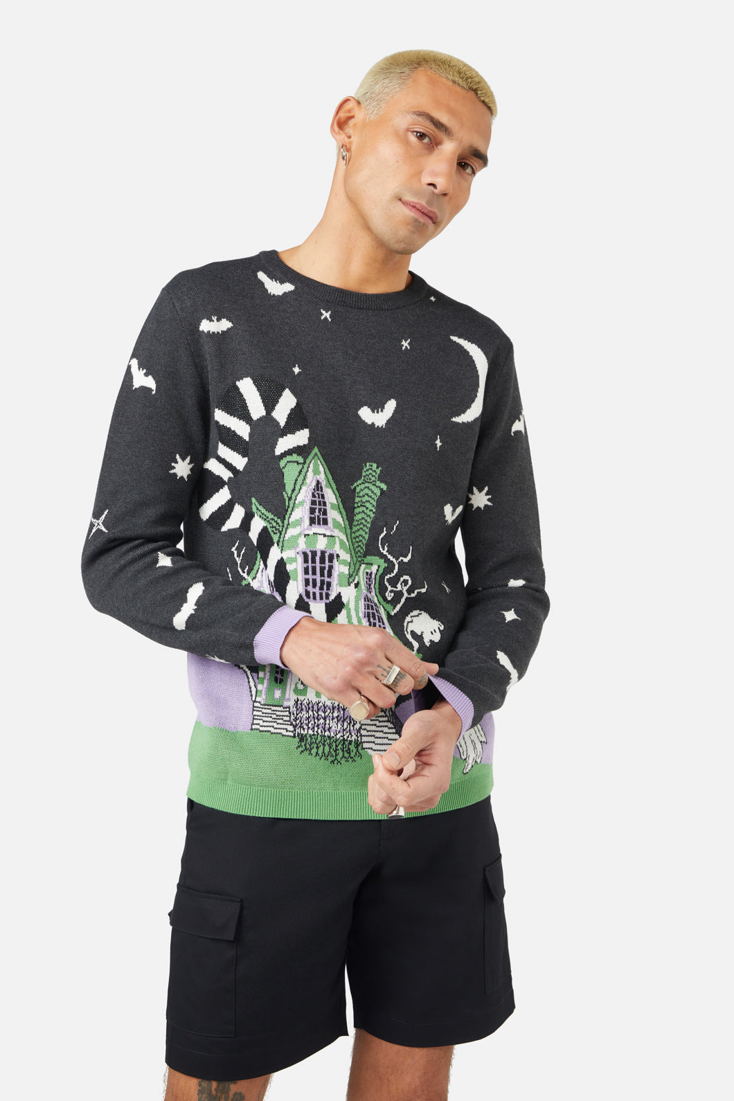 Black Friday - Spooky Scene Knit - multi