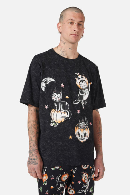 Black Friday - Pumpkin Kitty Tee - black
