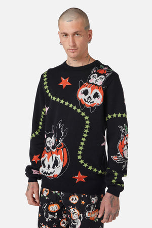 Black Friday - Pumpkin Party Knit - multi