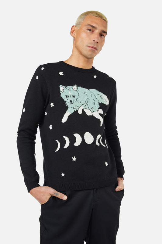 Black Friday - Luna Fox Knit - black