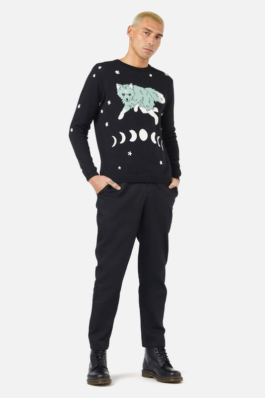 Black Friday - Luna Fox Knit - black