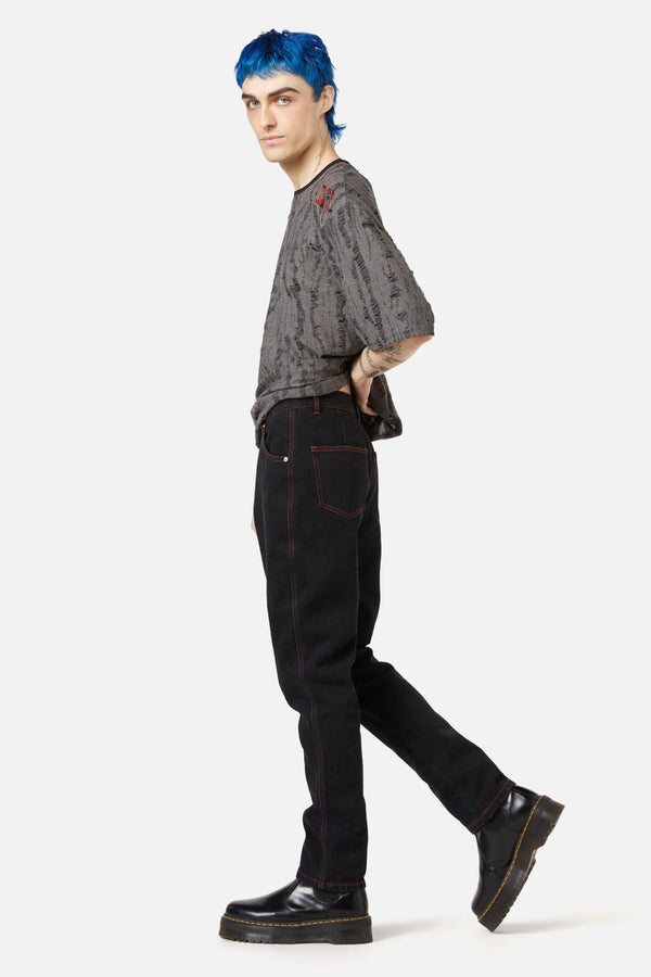 Black Friday - Contrast Stitch Unisex Skinny - black