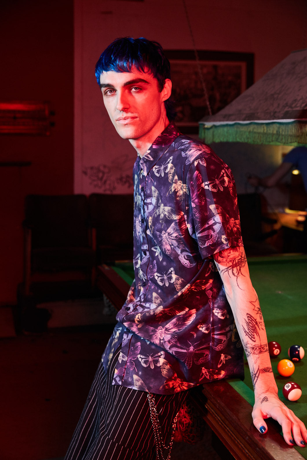 Black Friday - Lunar Moth SS Shirt - navy