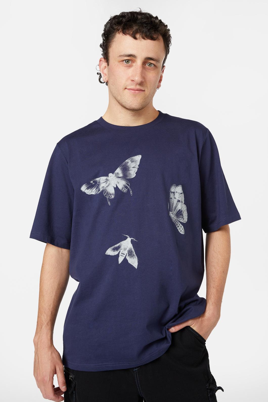Black Friday - Mega Moth Tee - navy