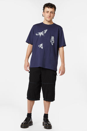 Black Friday - Mega Moth Tee - navy