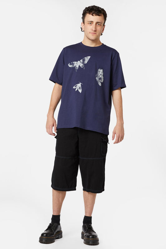 Black Friday - Mega Moth Tee - navy