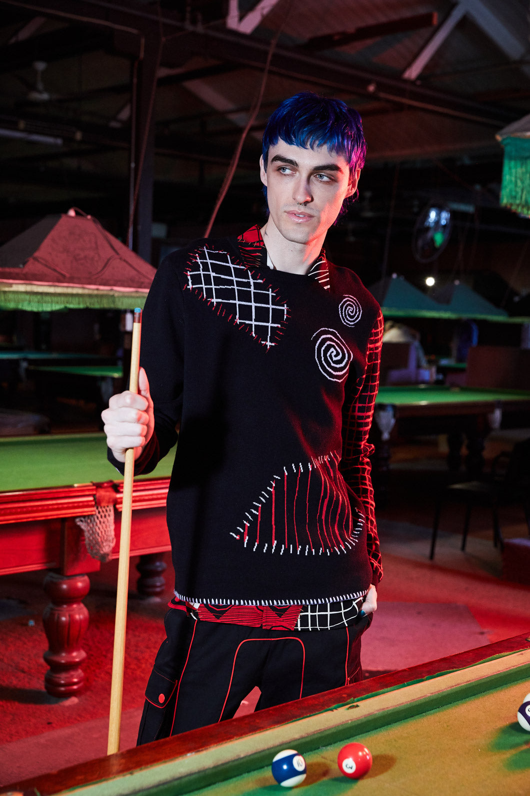 Black Friday - Patched Up Knit - black