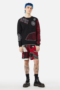 Black Friday - Patched Up Knit - black