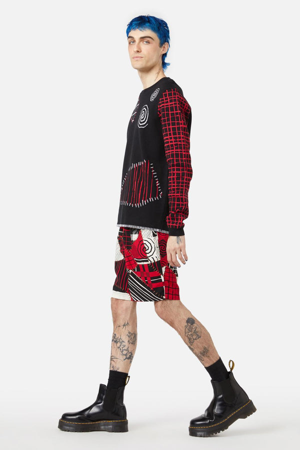 Black Friday - Patched Up Knit - black