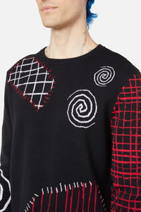Black Friday - Patched Up Knit - black