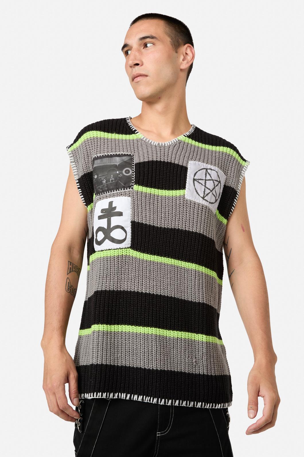 Black Friday - Hunter Knit Vest - black-grey