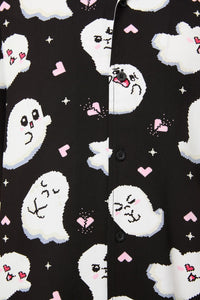 Black Friday - Ghostie Print SS Shirt - black