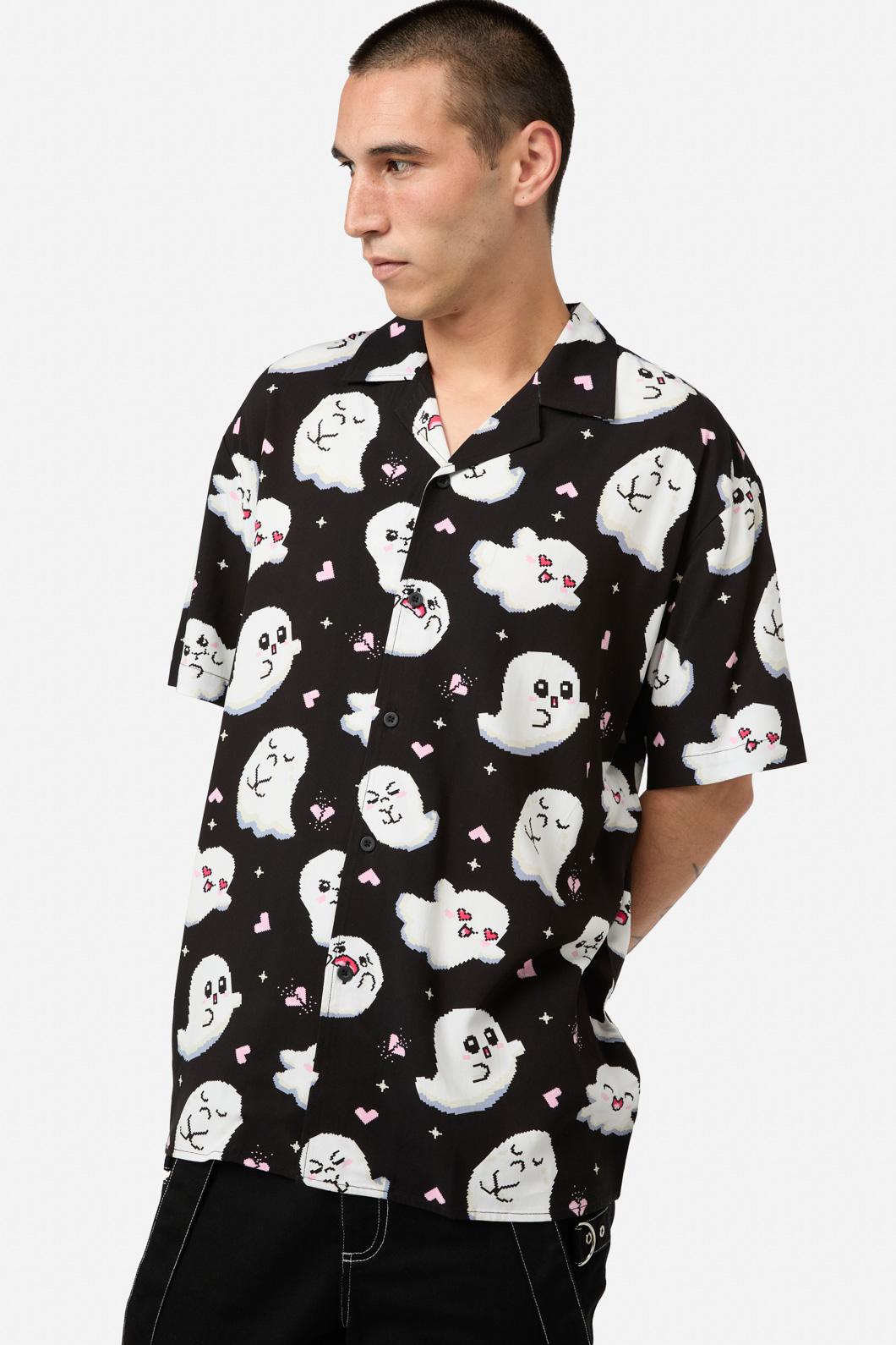 Black Friday - Ghostie Print SS Shirt - black