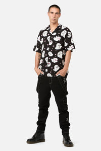 Black Friday - Ghostie Print SS Shirt - black