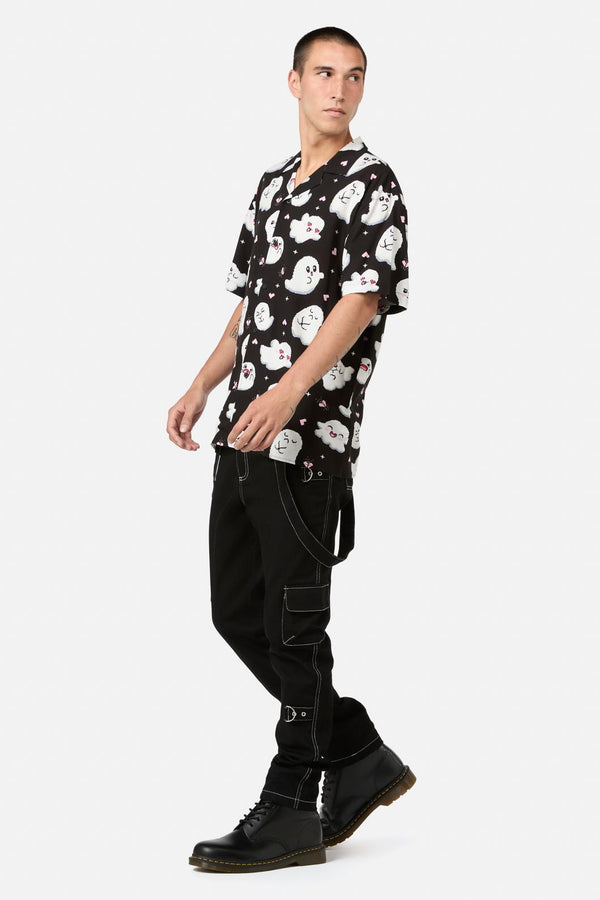 Black Friday - Ghostie Print SS Shirt - black