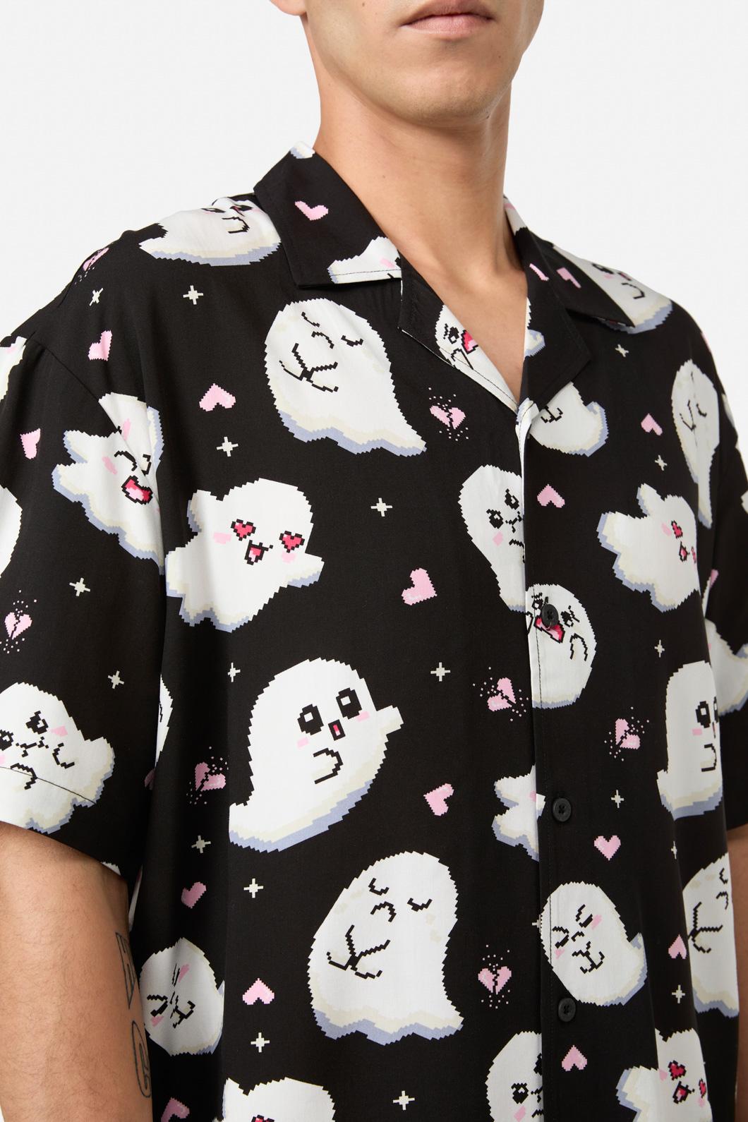 Black Friday - Ghostie Print SS Shirt - black