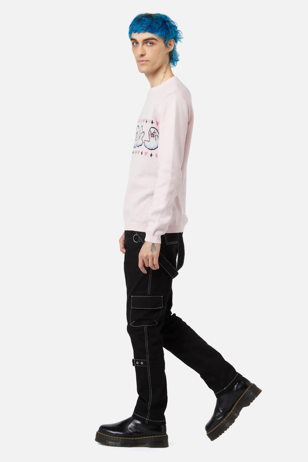 Black Friday - Ghost Hearts Knit - pink