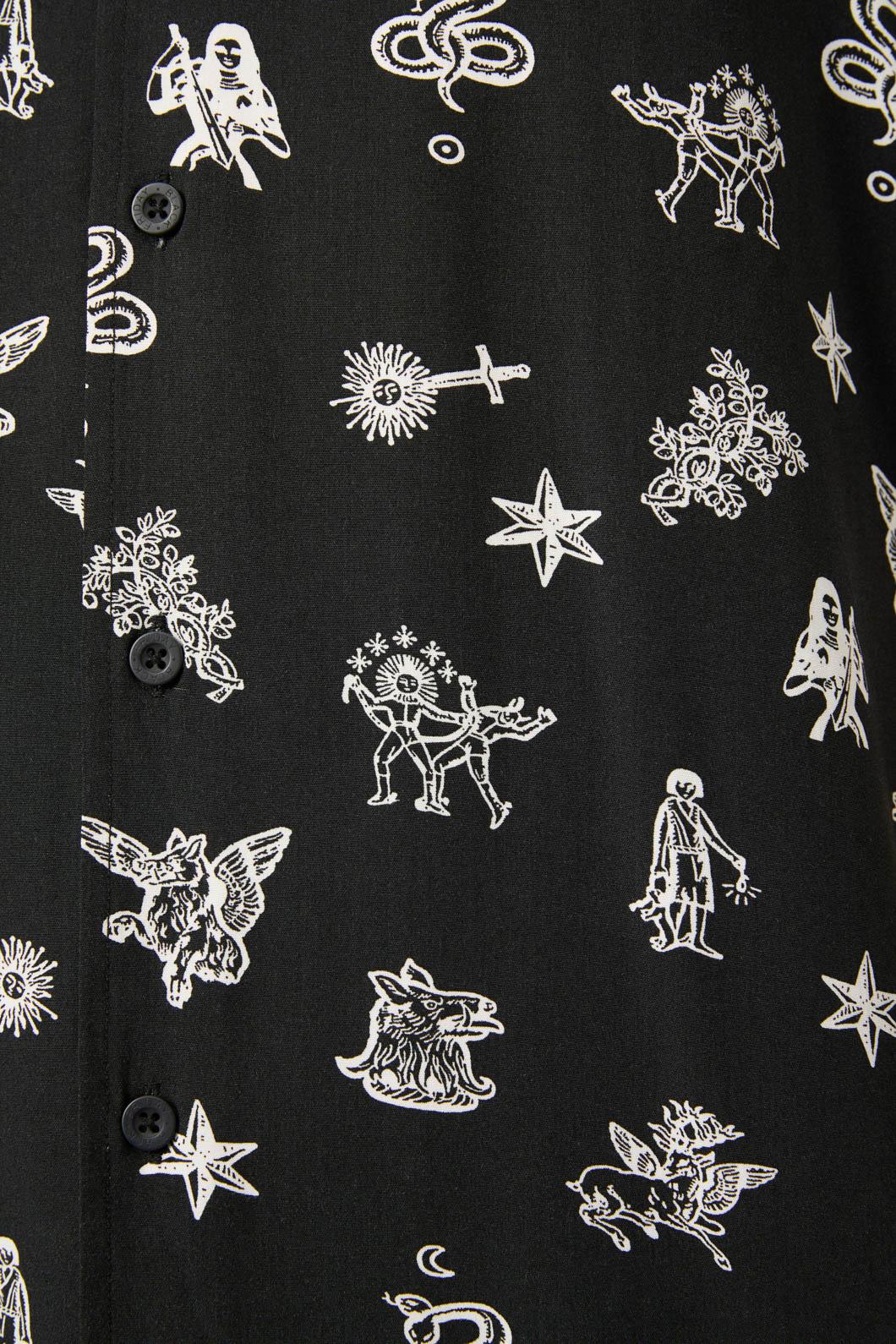 Black Friday - Darc Printed RelaxedFitSSShirt - black