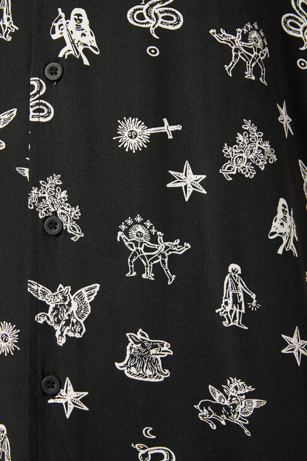 Black Friday - Darc Printed RelaxedFitSSShirt - black