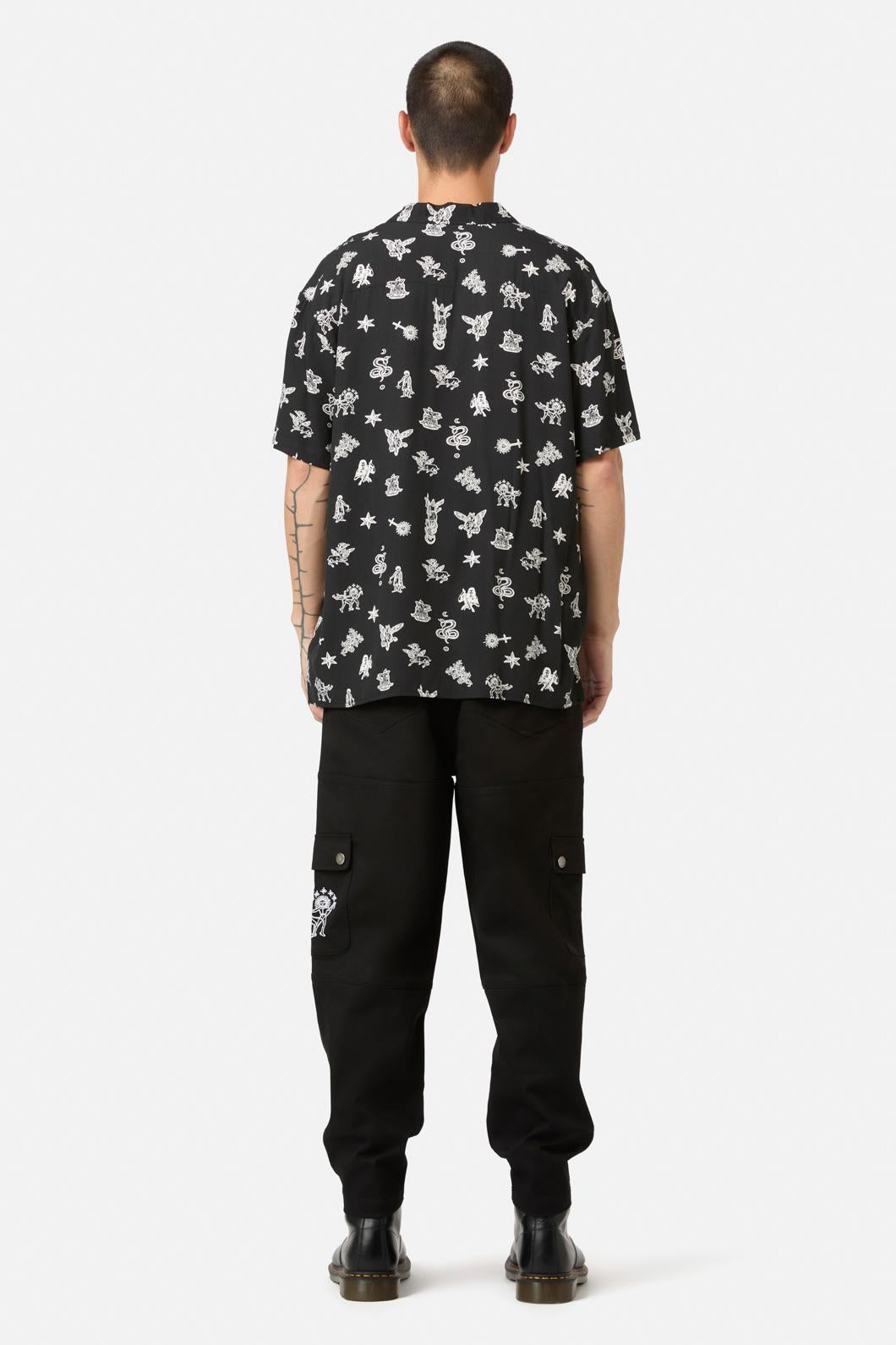 Black Friday - Darc Printed RelaxedFitSSShirt - black