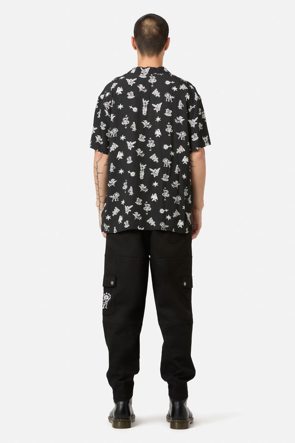 Black Friday - Darc Printed RelaxedFitSSShirt - black